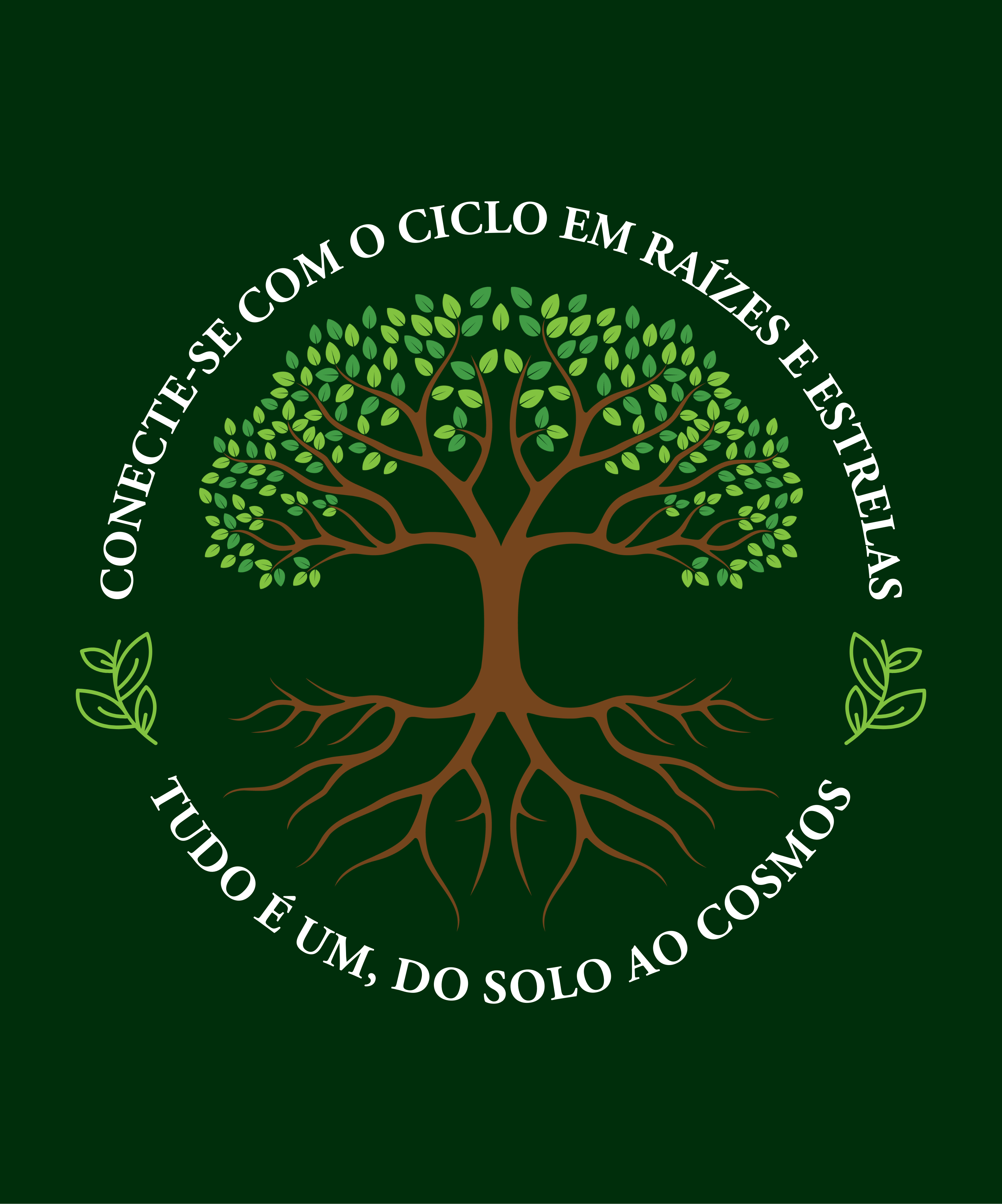 Verde e Branco Camiseta Natureza Árvore Da Vida