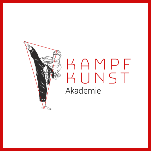 Rotes und Schwarzes Judo-Logo