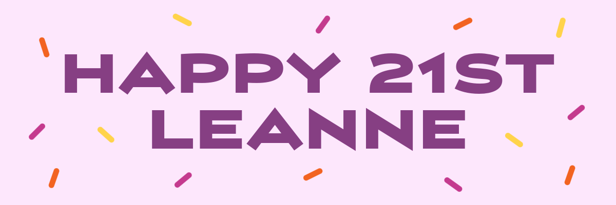 Purple Sprinkles Birthday Banner