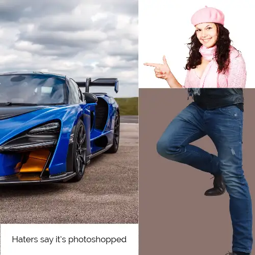 Photoshop Meme With Woman And Sport Car