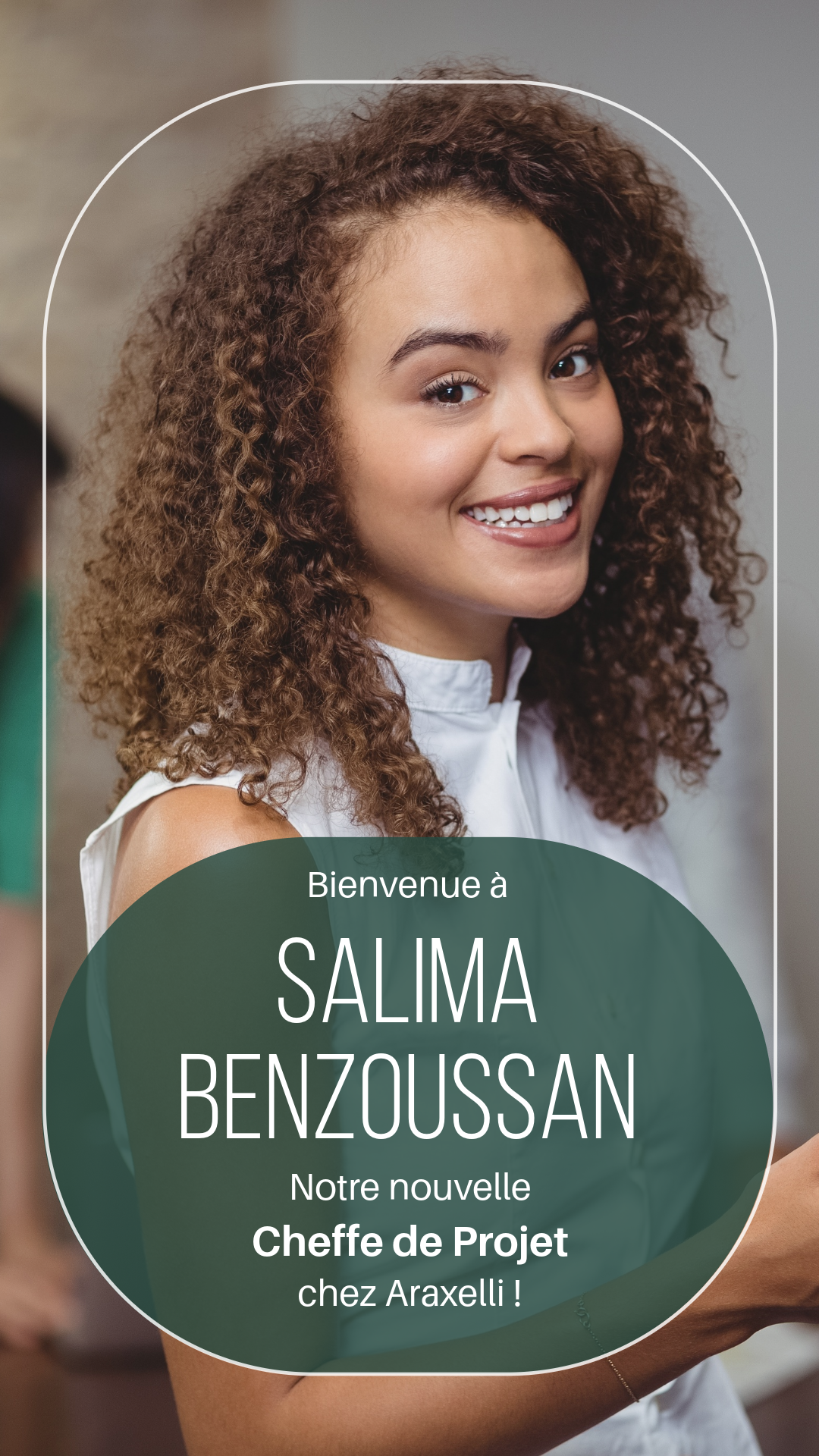 Story Instagram Vert Gris Employée