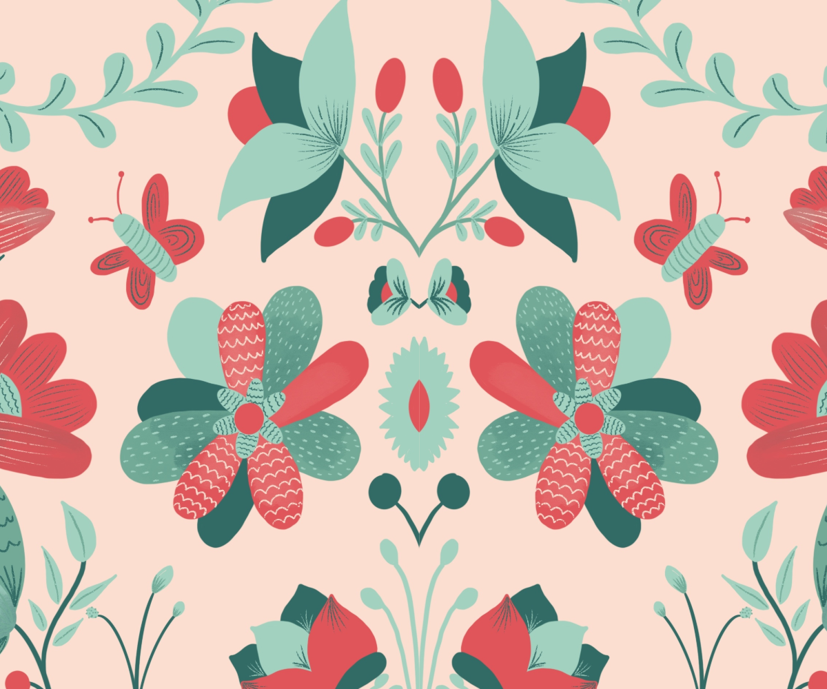 Green Peach Wedding Banner