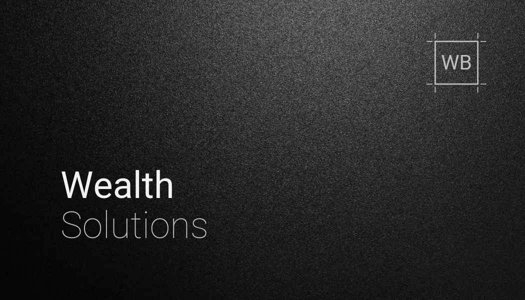 Black And Grey Wealth Management Business Card