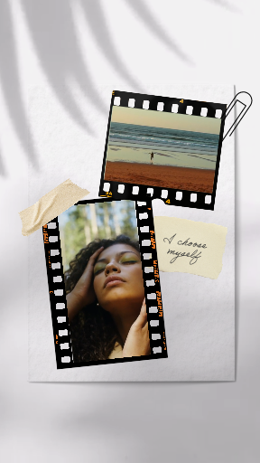 White Film Strip Happiness Instagram Reel