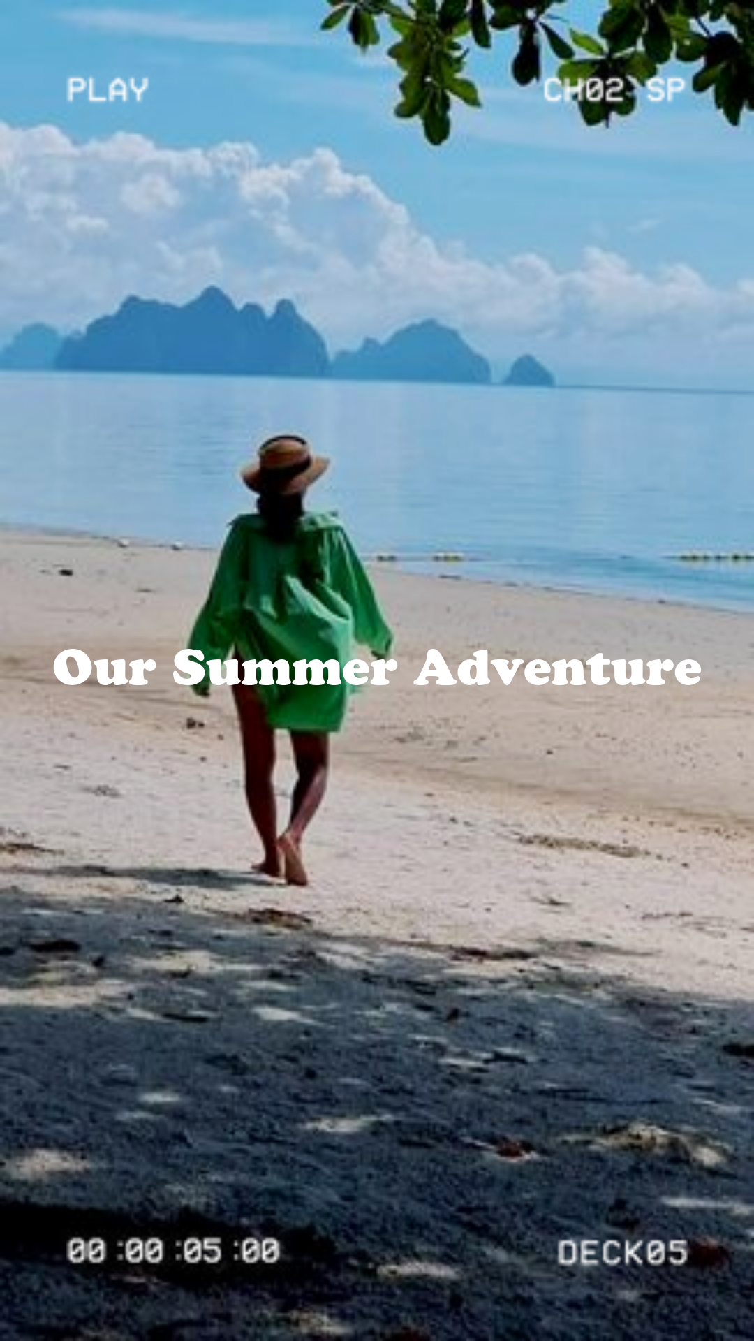 White Camcorder Summer Adventure Instagram Reel