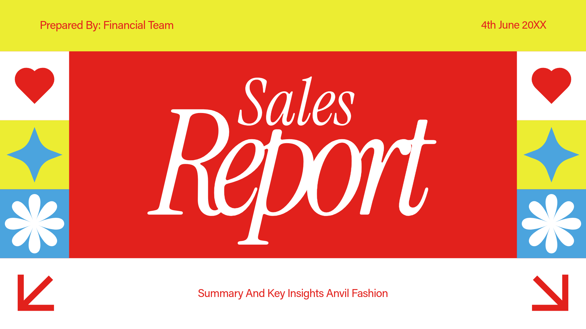 Red and Yellow Sales Presentation