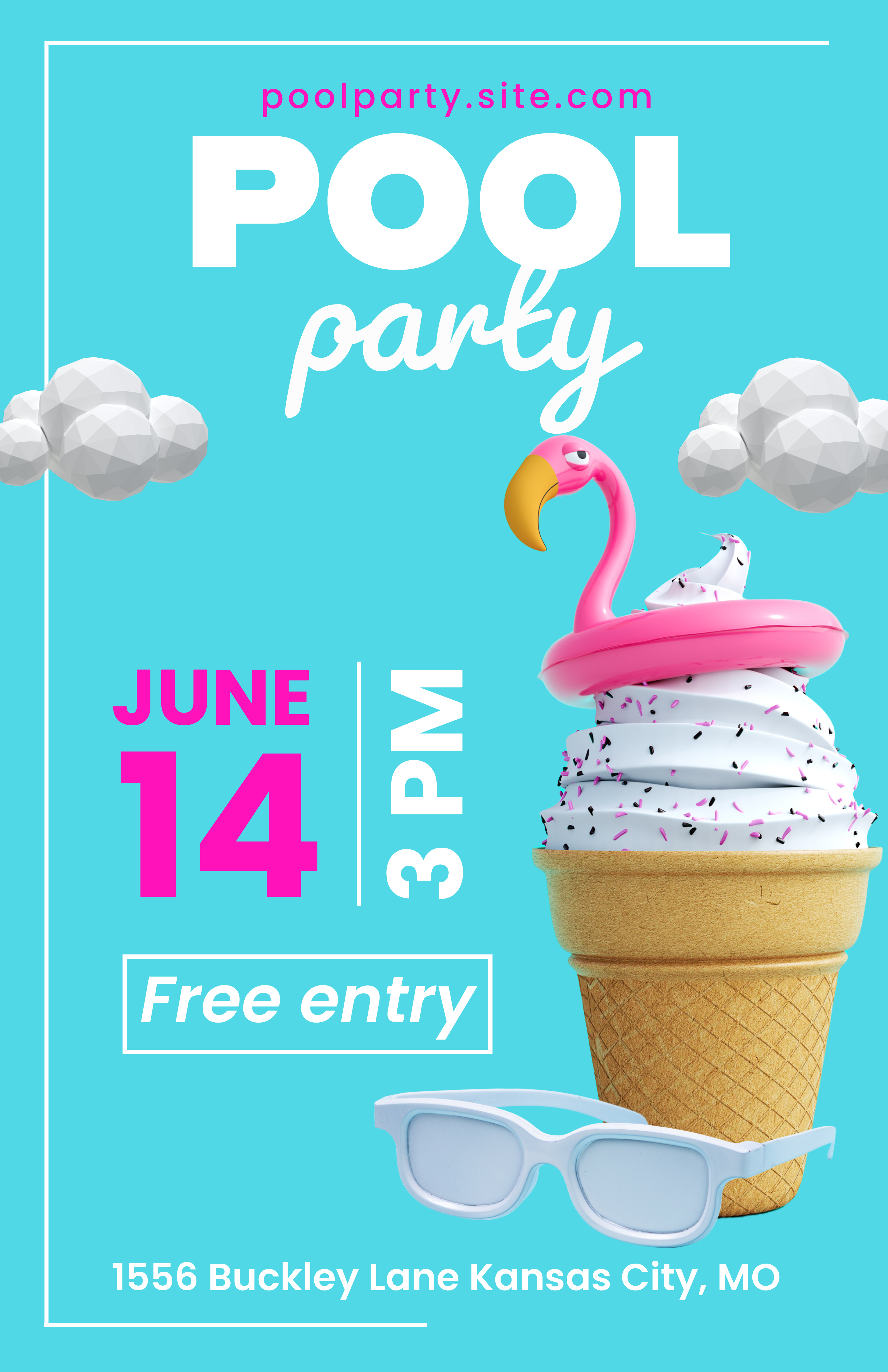 Blue Entertainment Parties Poster