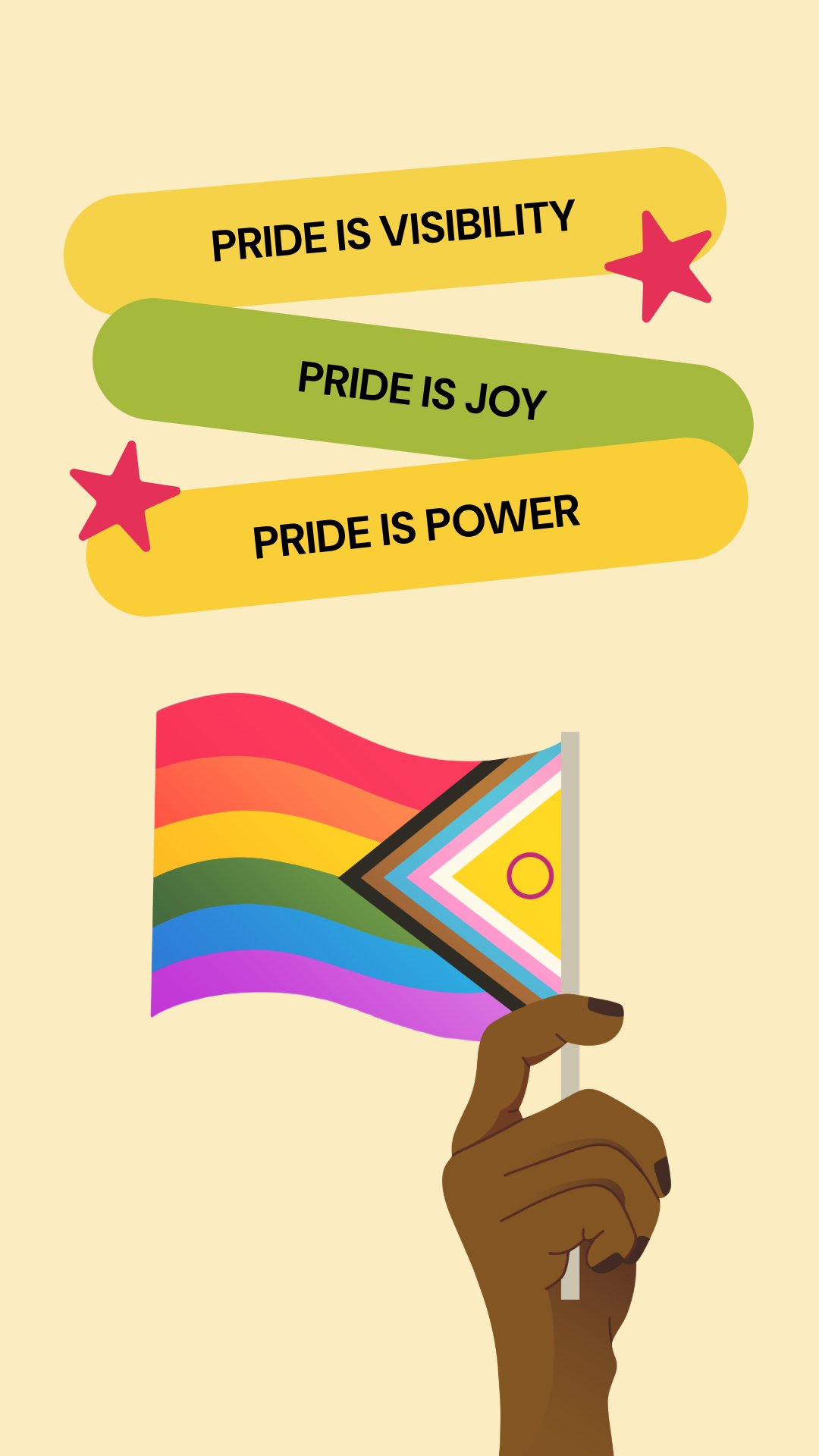 Yellow Pride Phone Wallpaper