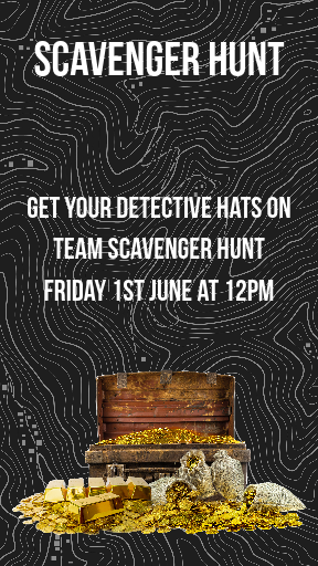Black & White Team Scavenger Hunt Instagram Story Ad