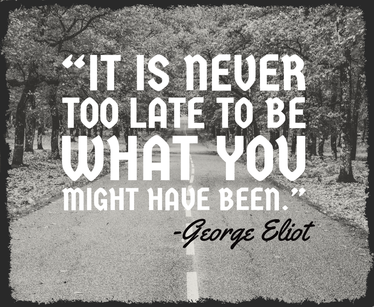 Grey White And Black Photo Inspirational Quote Facebook Post