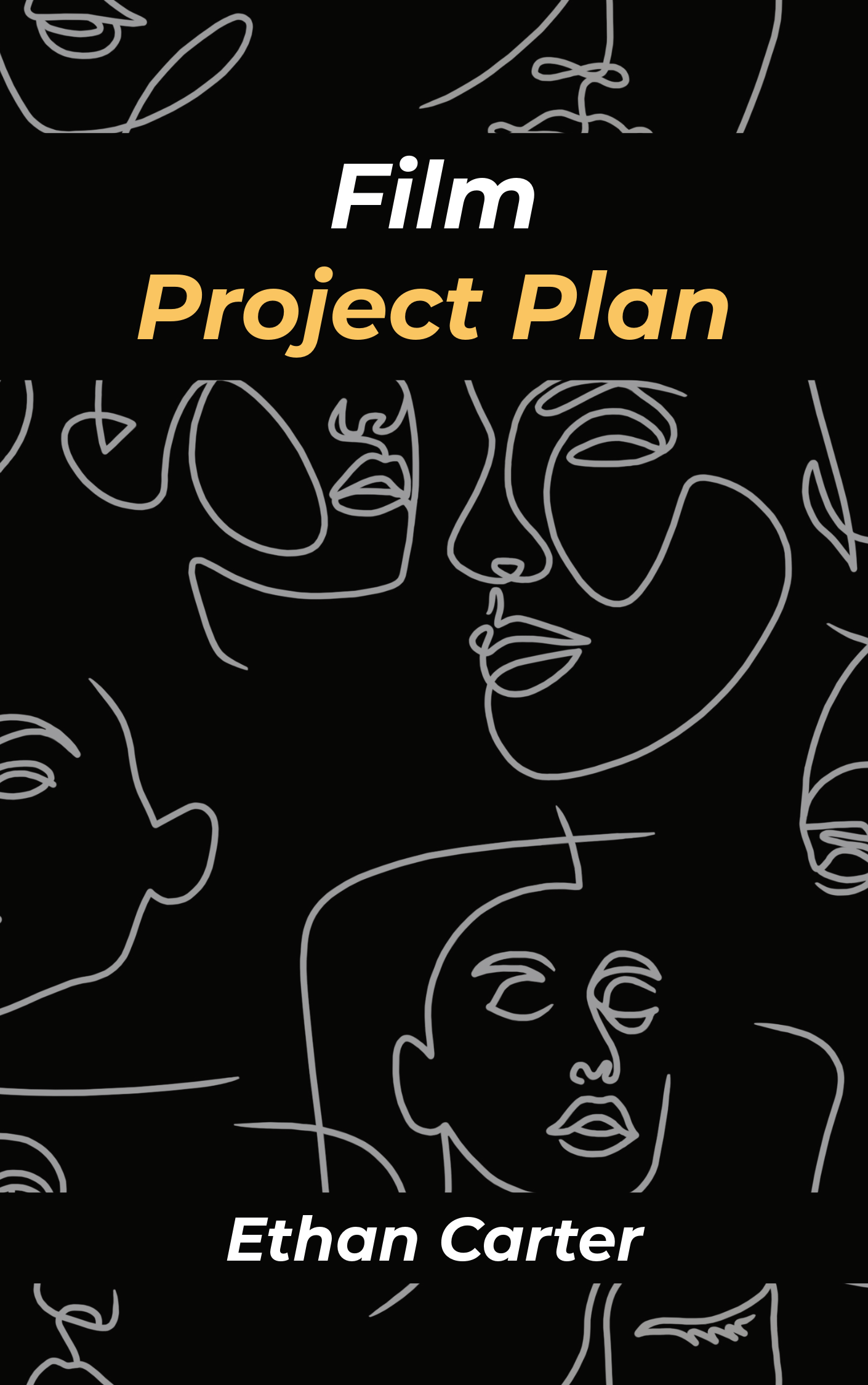 Black Film Project Plan Book