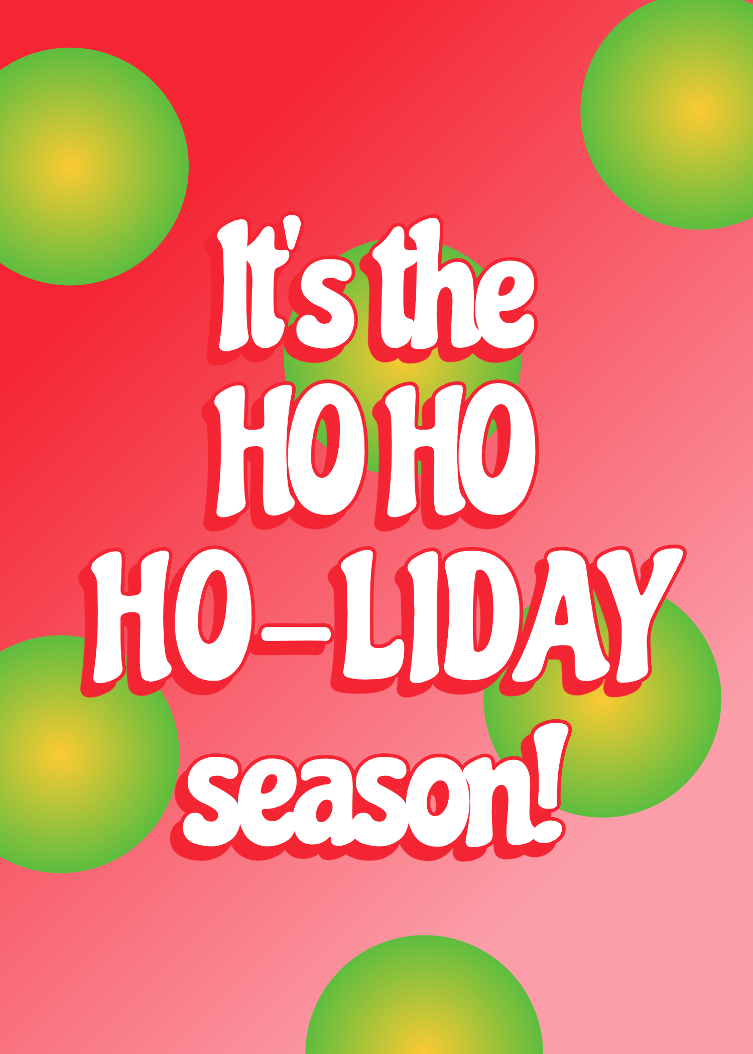 Festive and Bold Christmas Greeting Card