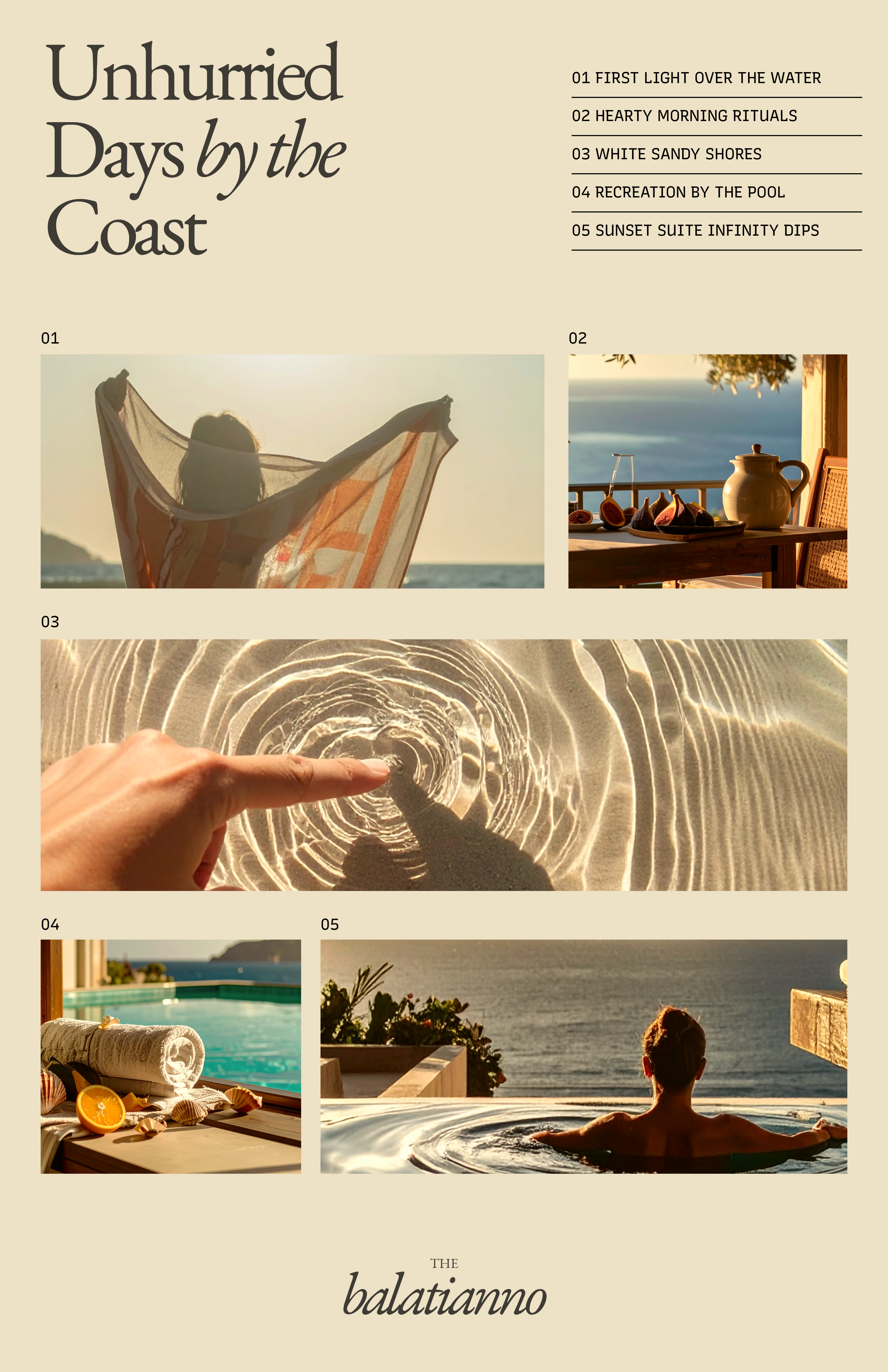 Earthy and Dreamy Beachside Hotel Poster
