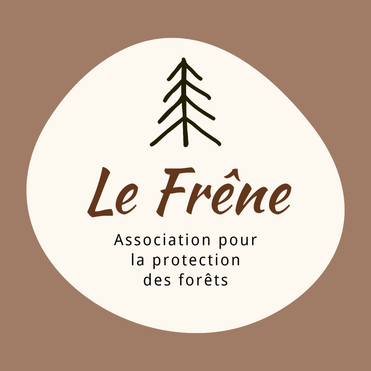 logo marron association forêts