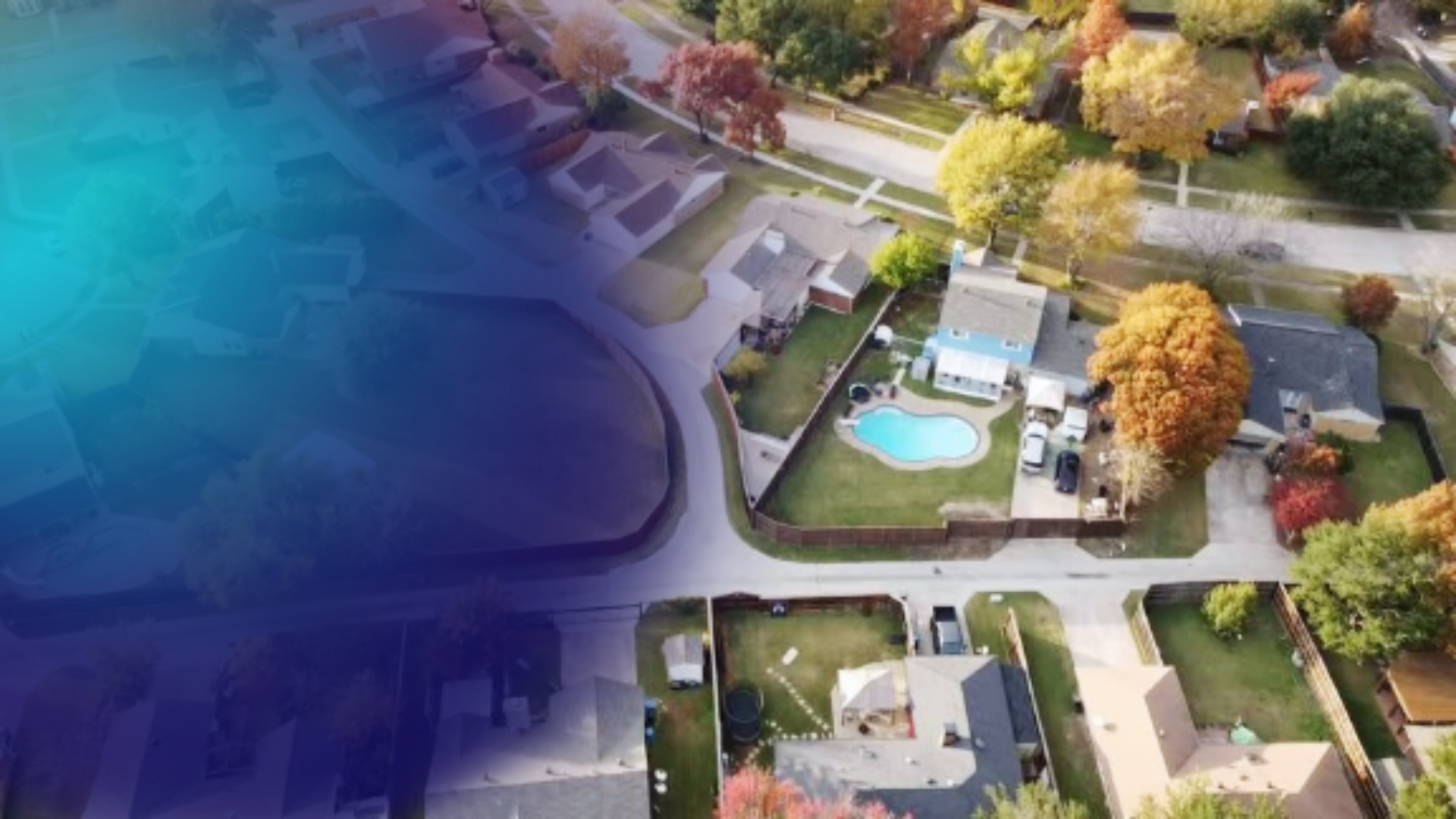 Blue and White Residential Real Estate Youtube Video Ad