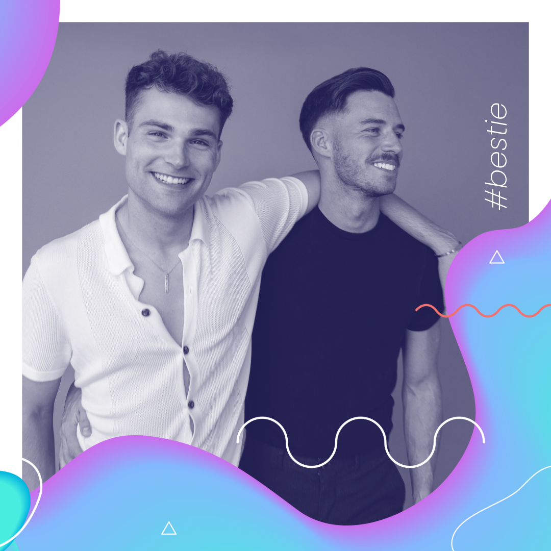 Pink And Blue Photo Frame Facebook Post