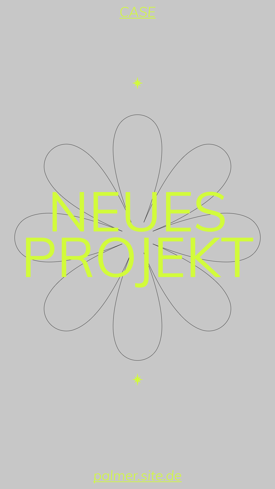 Grau Neon Projekt Instagram Story