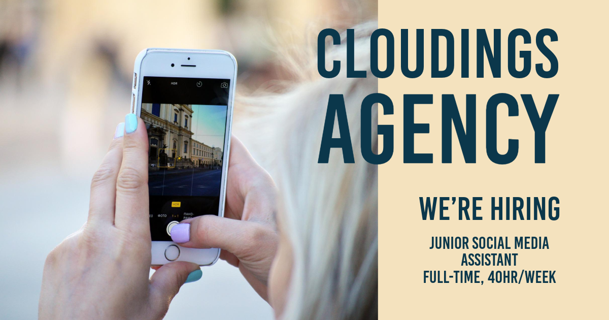 Beige & Blue We're Hiring Social Media Recruitment Facebook Post