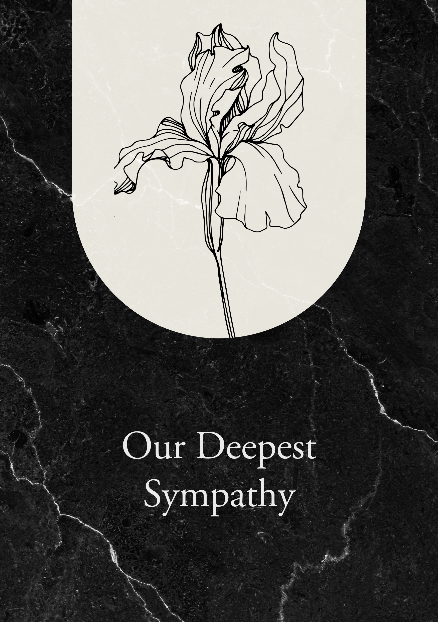 Black White Employee Sympathy Greeting Card