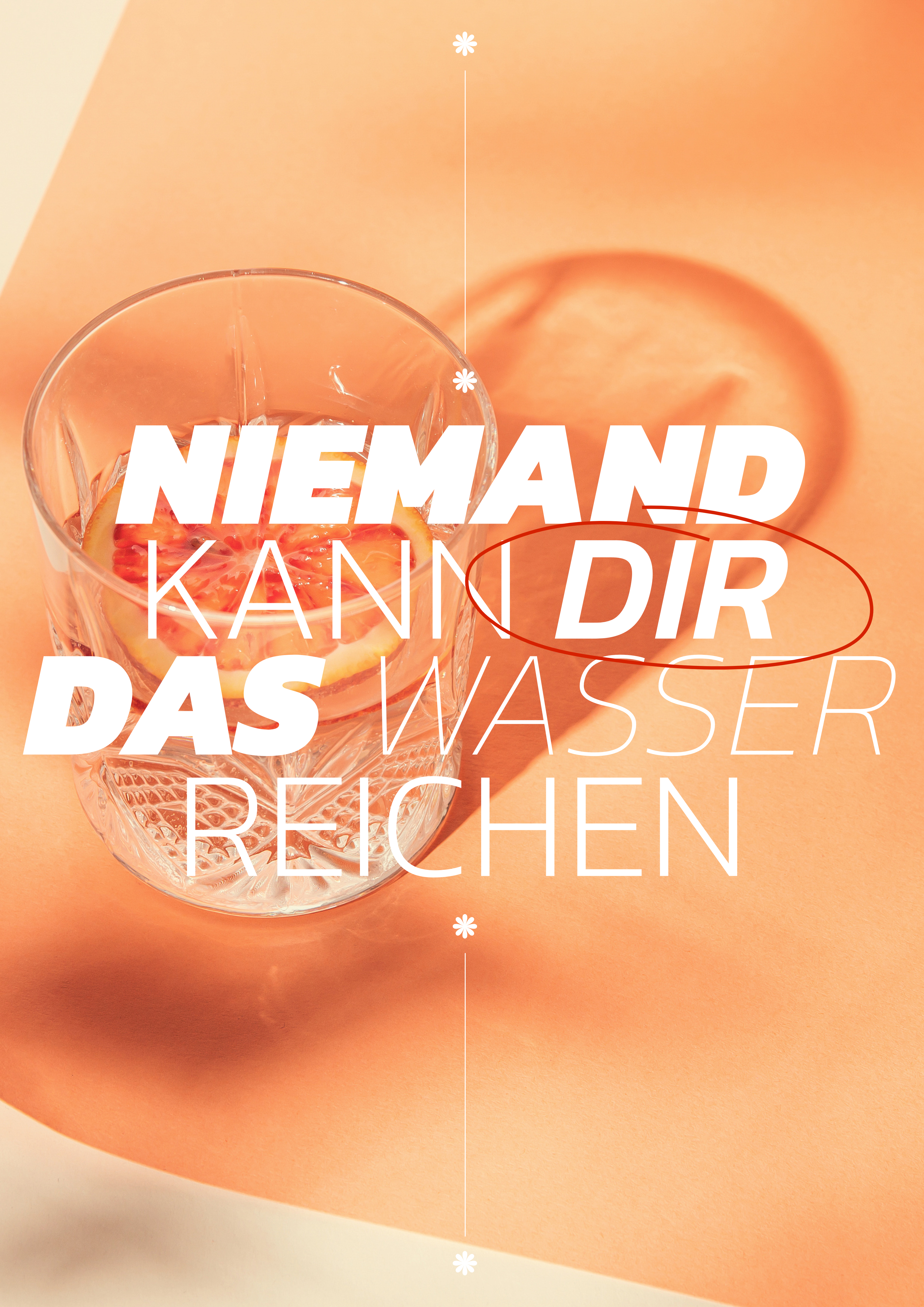 Orange Weiss Motivation Poster