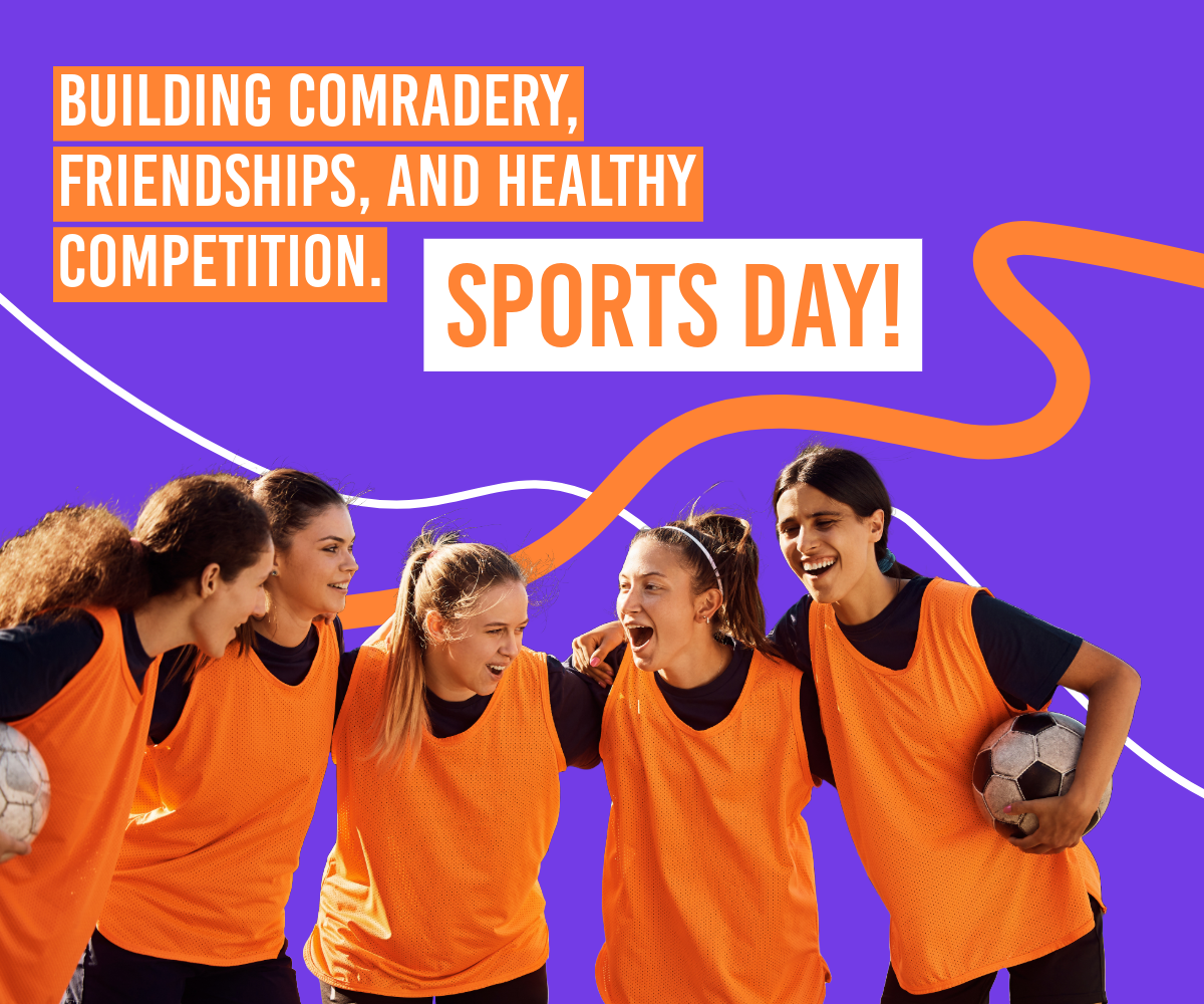 Purple Orange Sport Web Banner