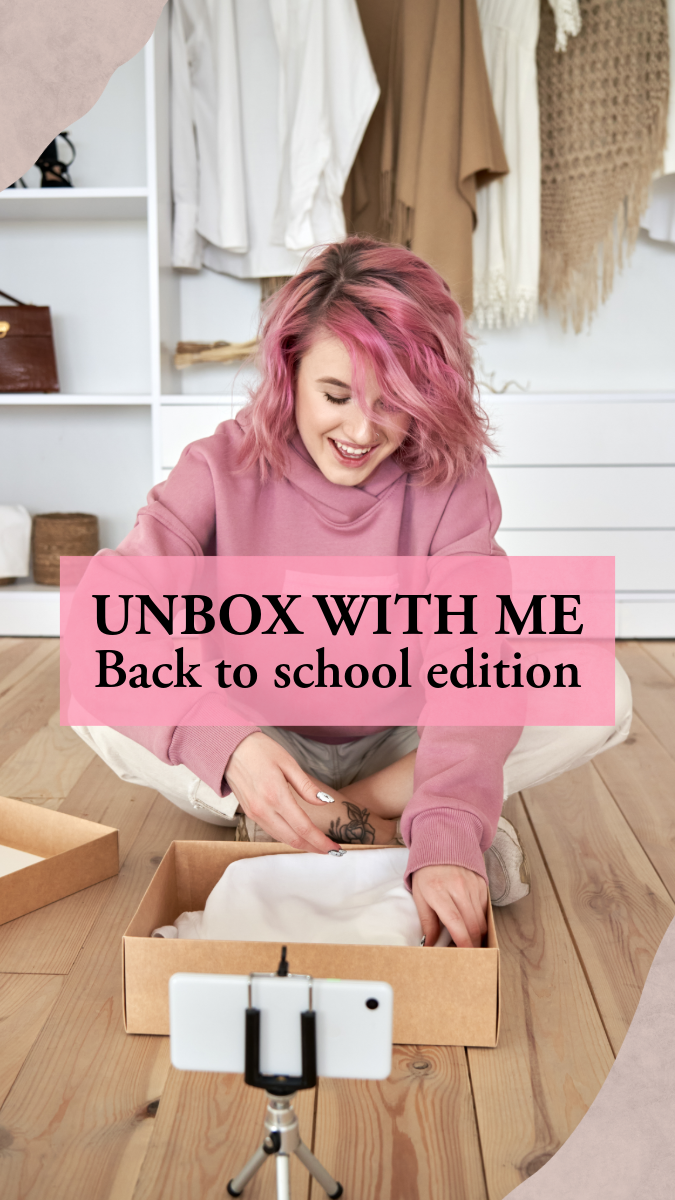 Pink Back to School Unboxing