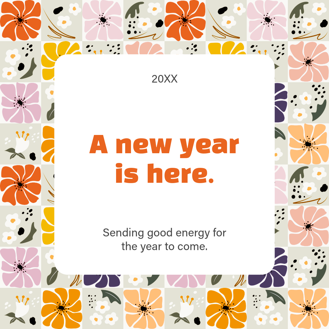 Beige Seasonal New Years Day Facebook Post