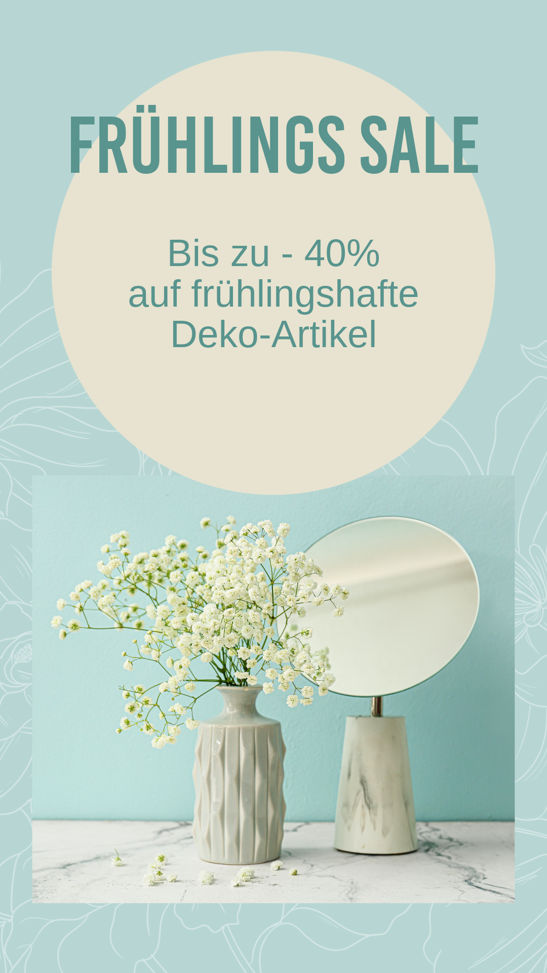 Instagram-Story Blau Verkauf