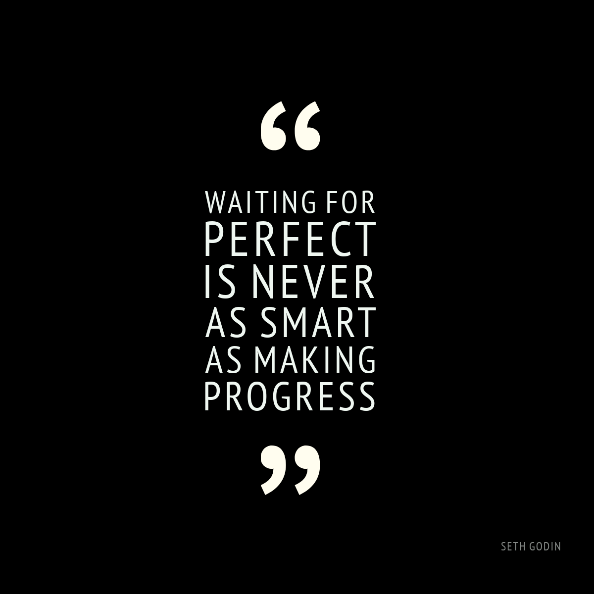 Black and White Quote Instagram Square