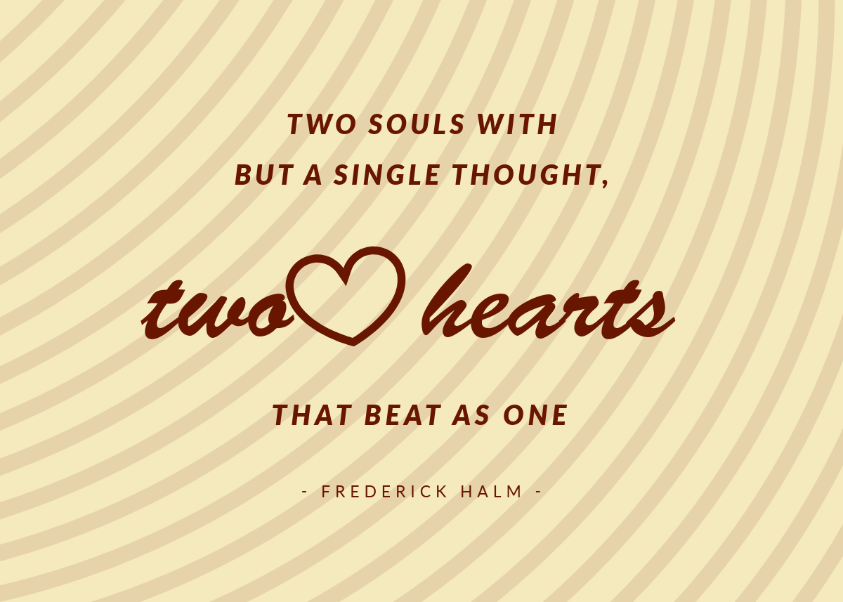 Grey And Brown Love Card