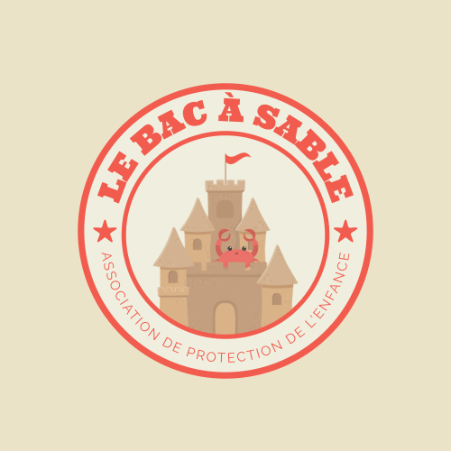 Logo Beige et Rouge Association Enfant