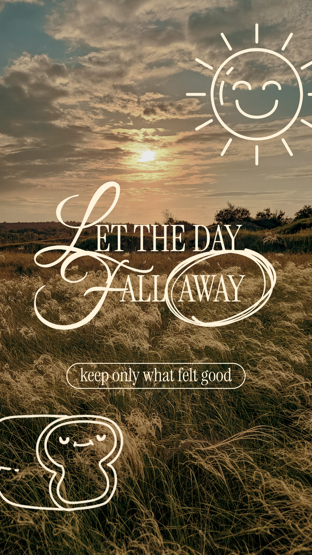 Blue and Yellow Quote Reflection Facebook Story