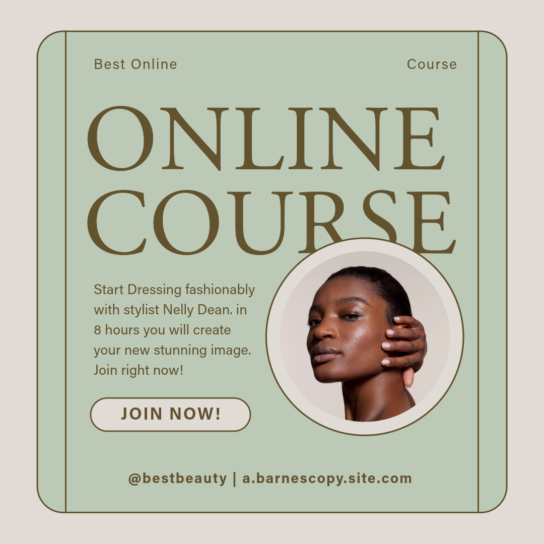 Sage Green Online Course Promotion Instagram Post