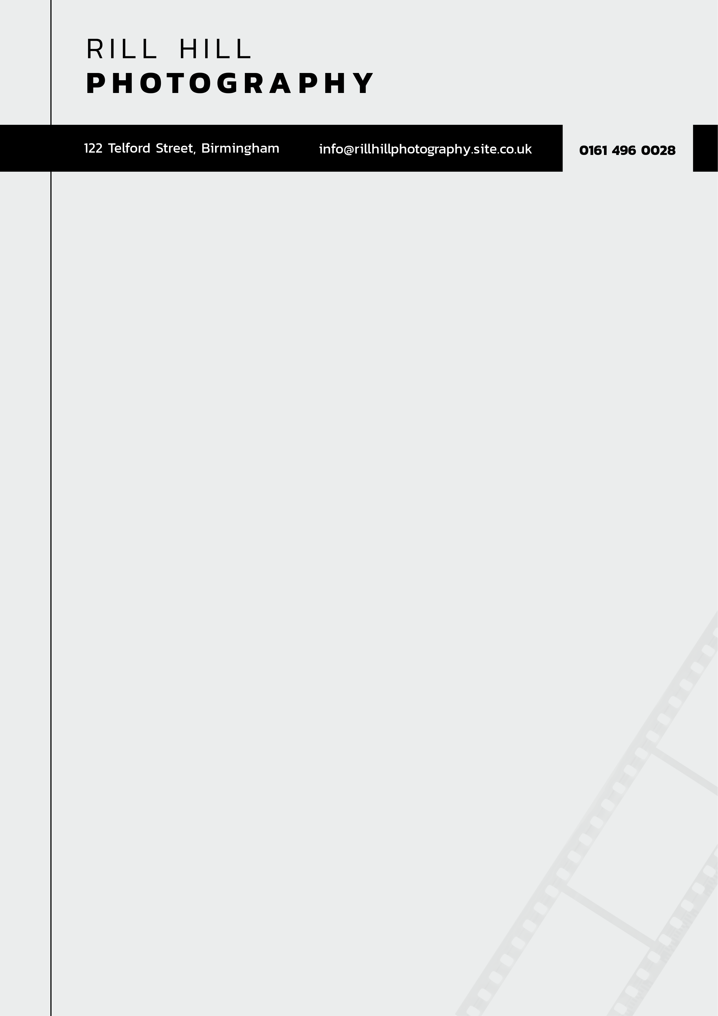 Black and White Photographer Letterhead