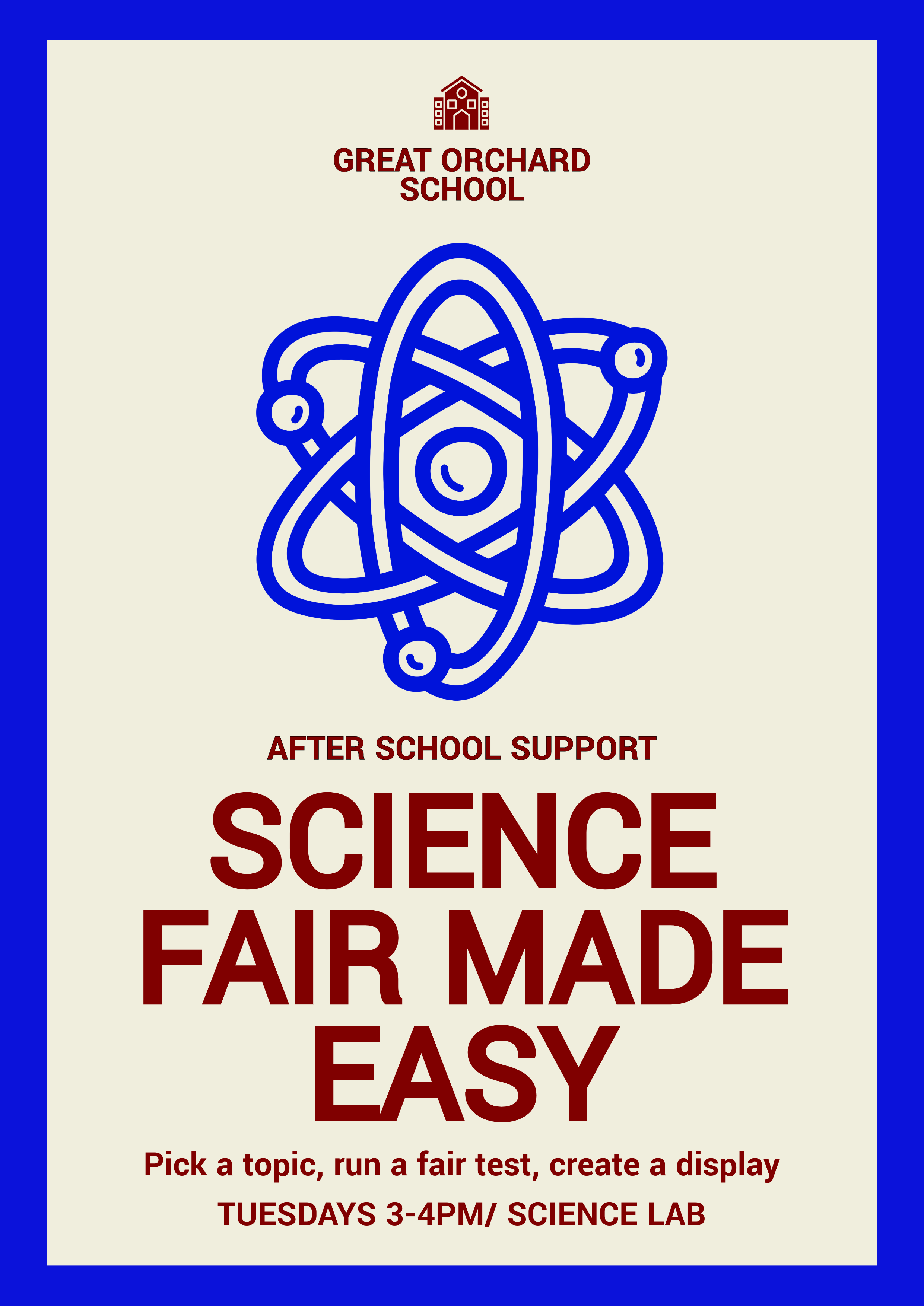 Cream and Blue STEM Flyer