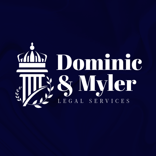 Navy and White Legal Services Logo