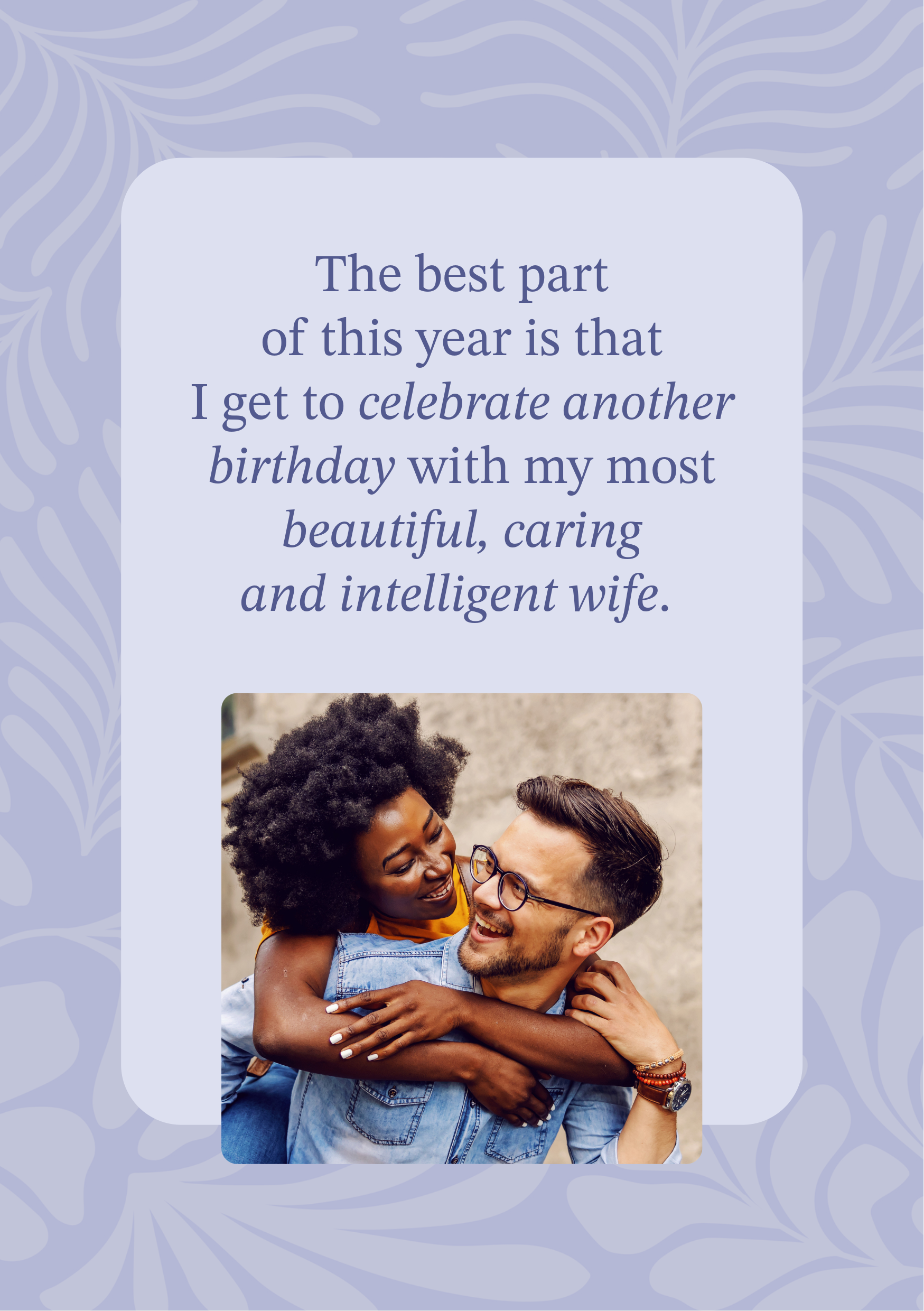 Blue Birthday Card