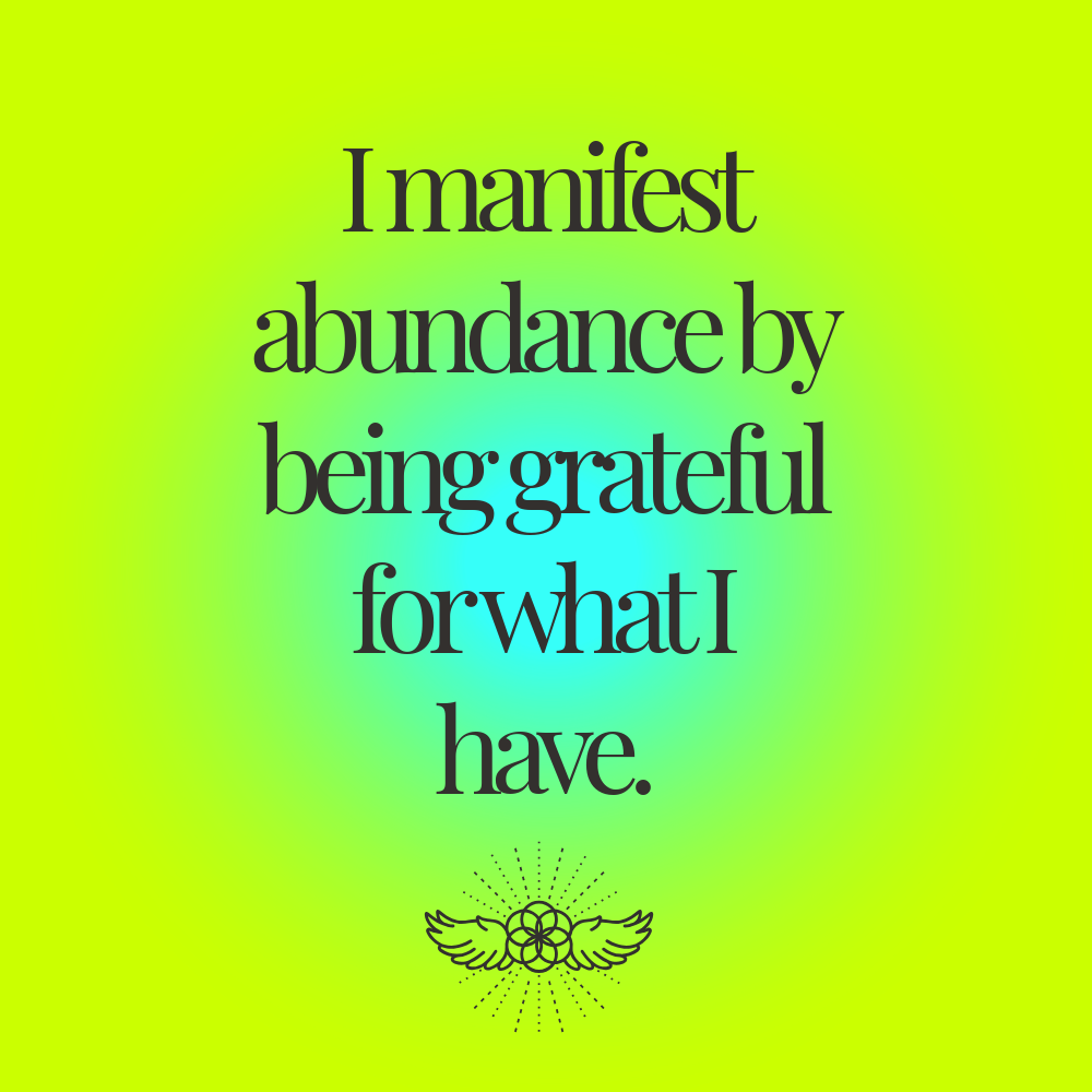 Green Positive Affirmation Pinterest Square