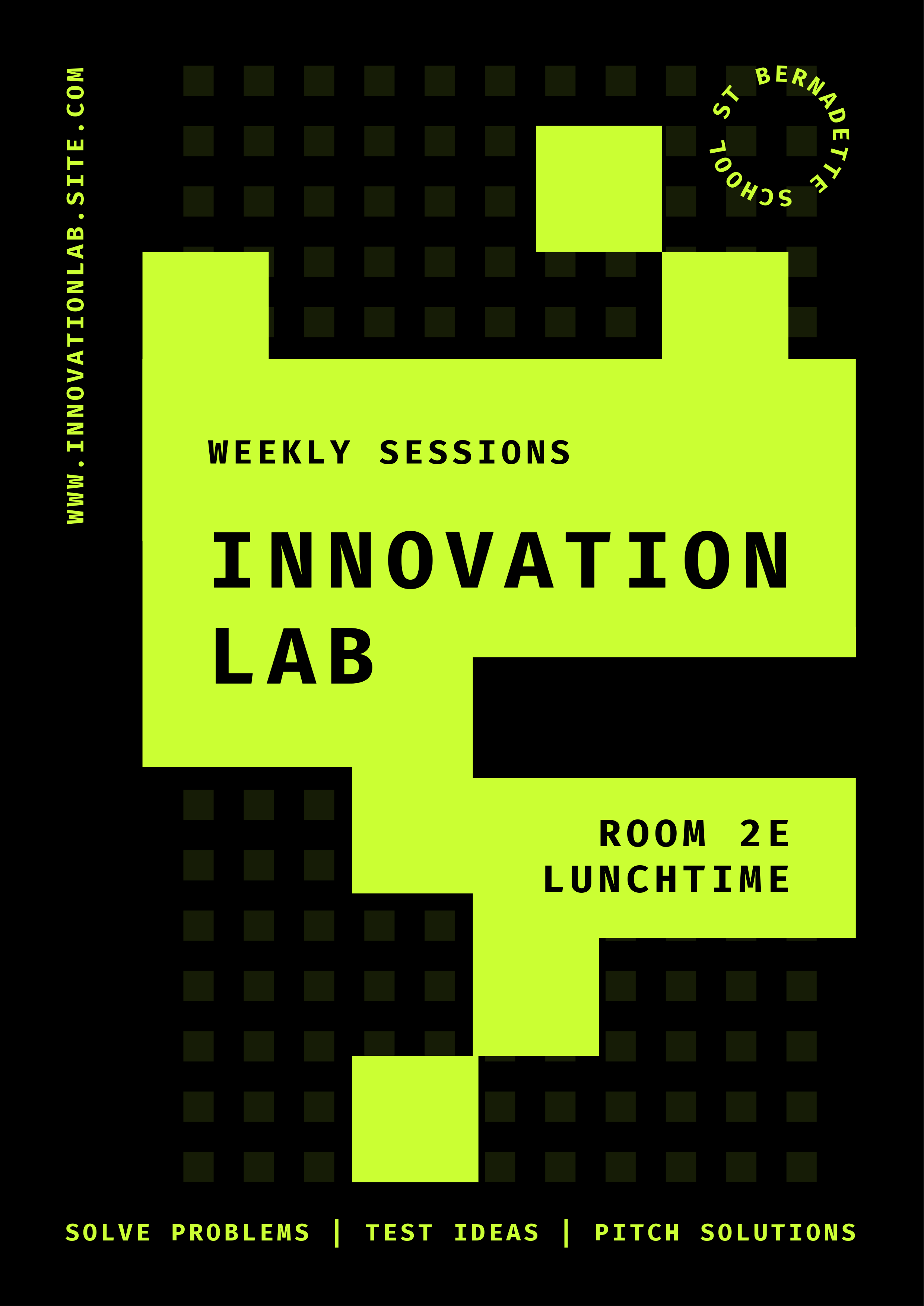 Black and Green STEM Flyer