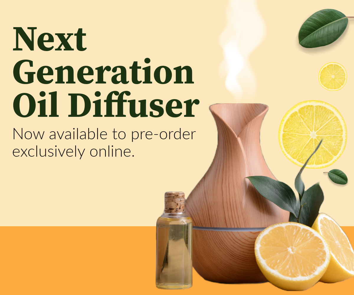 Yellow & Orange Oil Diffuser Web Banner