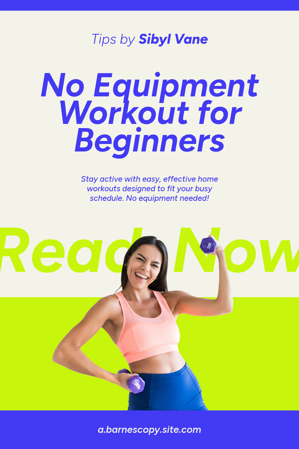 Blue & Green Workout Tips Pinterest Post