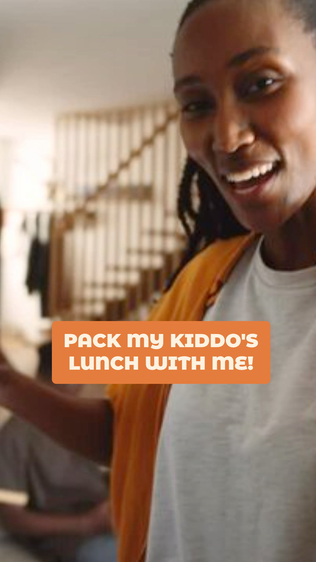 Orange and Yellow Playful Doodle Packing Lunch TikTok Video