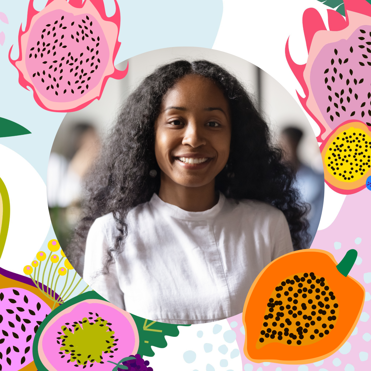 Colourful Fruit Collage Profile Picture