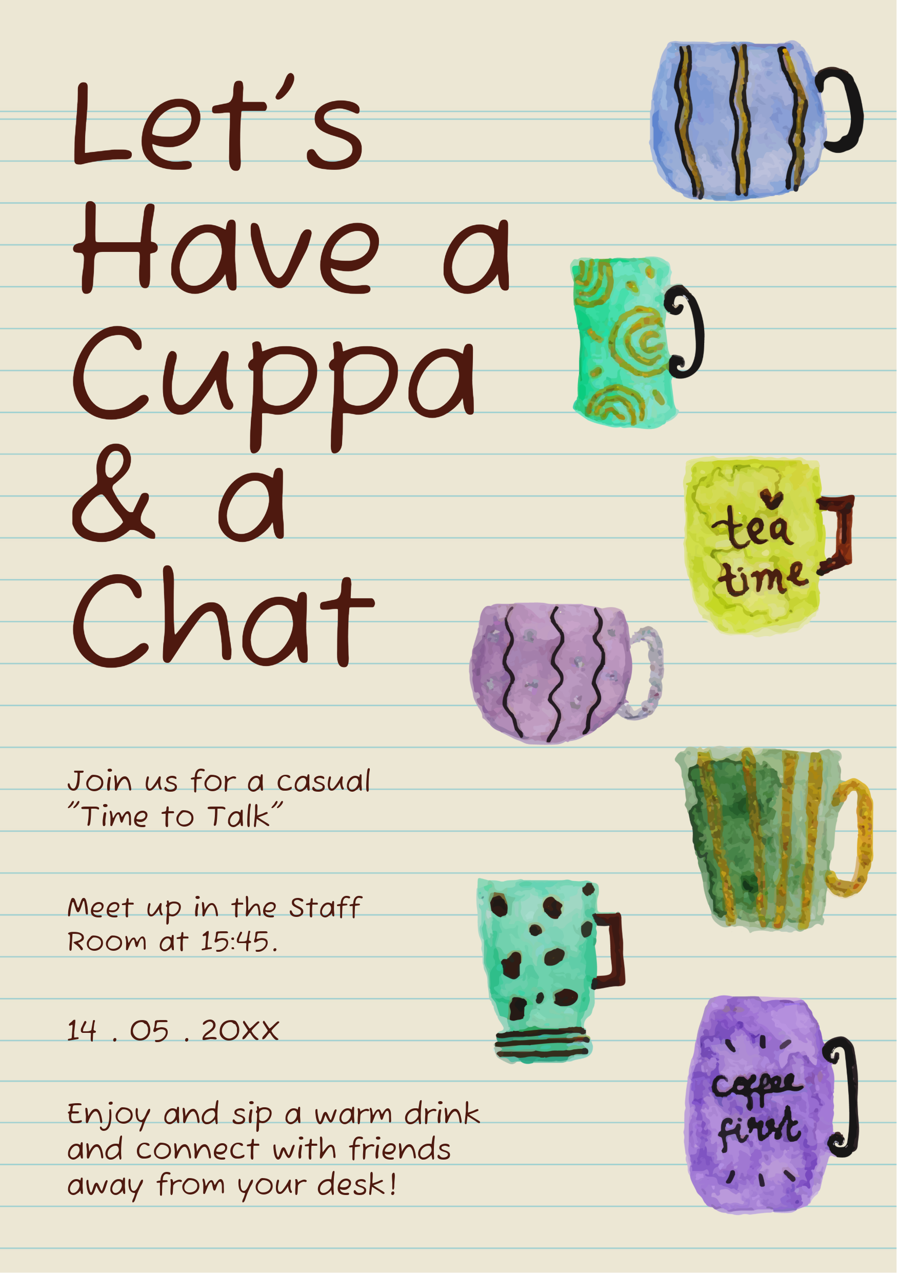 Brown Mental Health Awareness Week Invitation