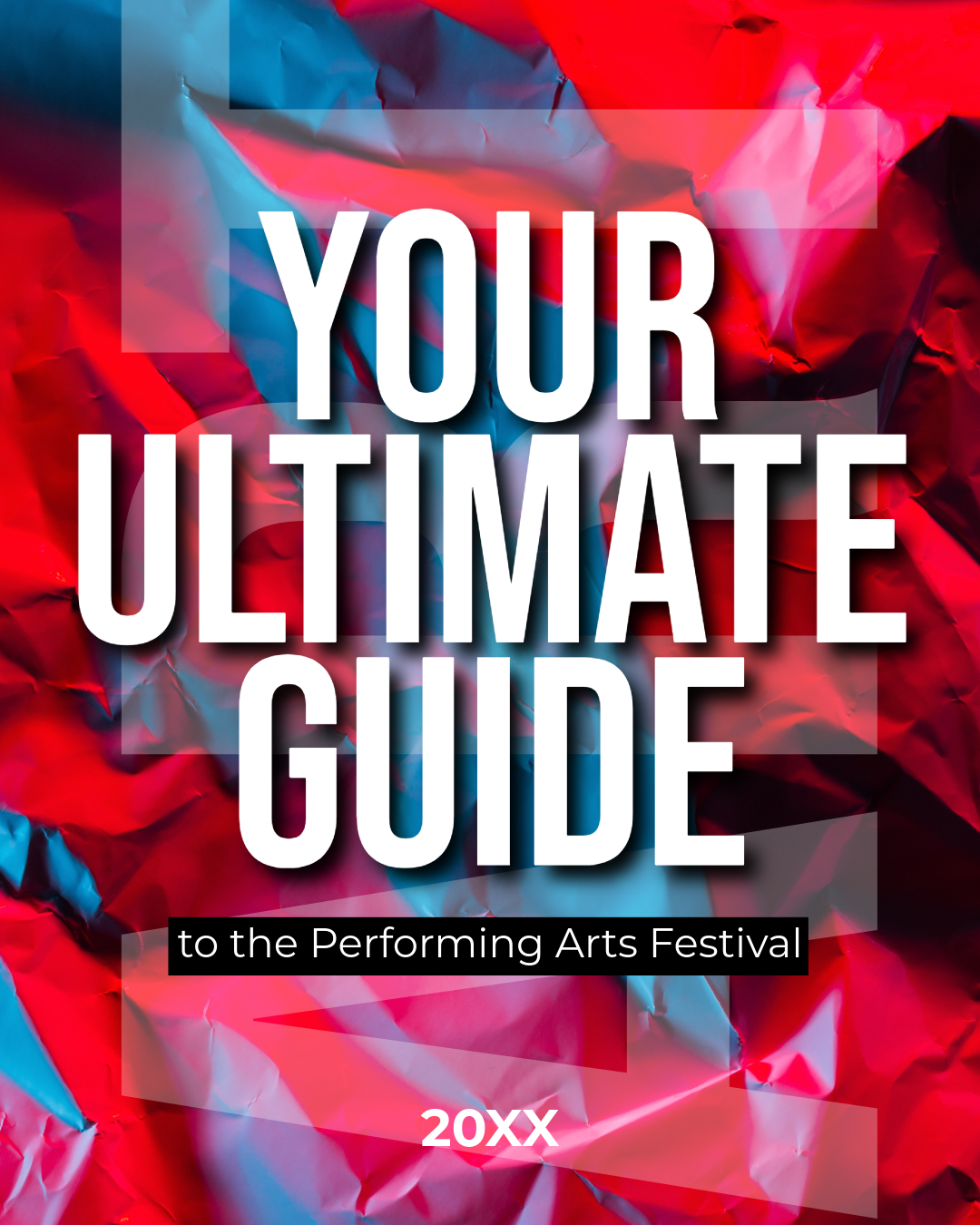 Red Art Festival Instagram Portrait Post