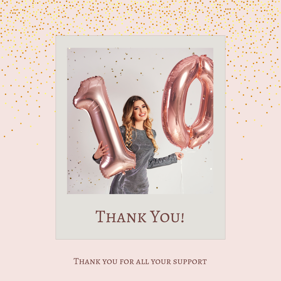 Pink And White Thank You Instagram Post