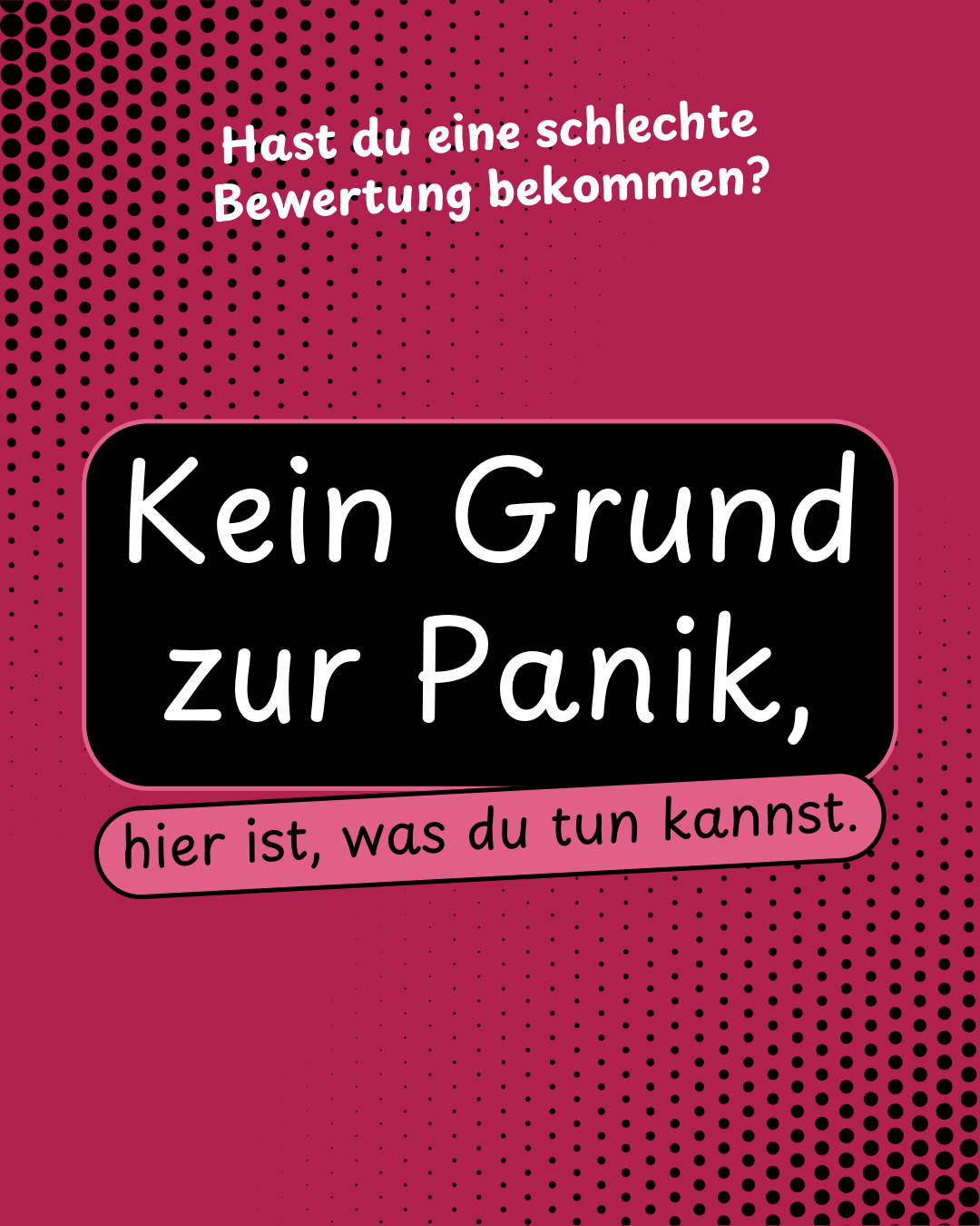Rotes negative-bewertung-Instagram-Porträt-Beitrag