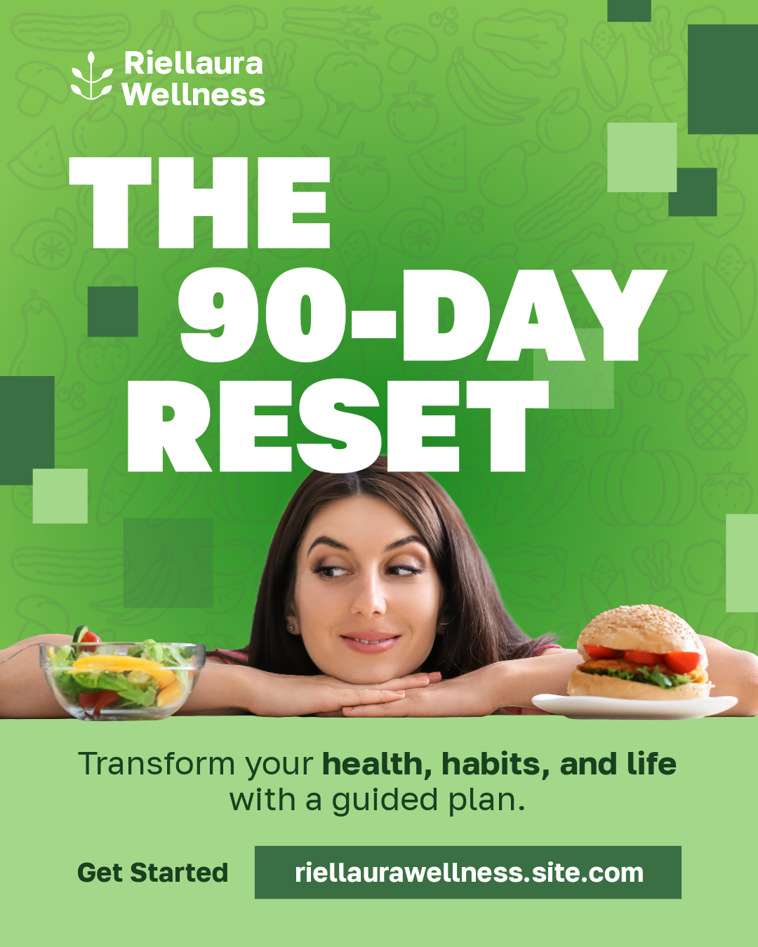 Green and White Healthcare Nutritionists  Instagram Ad