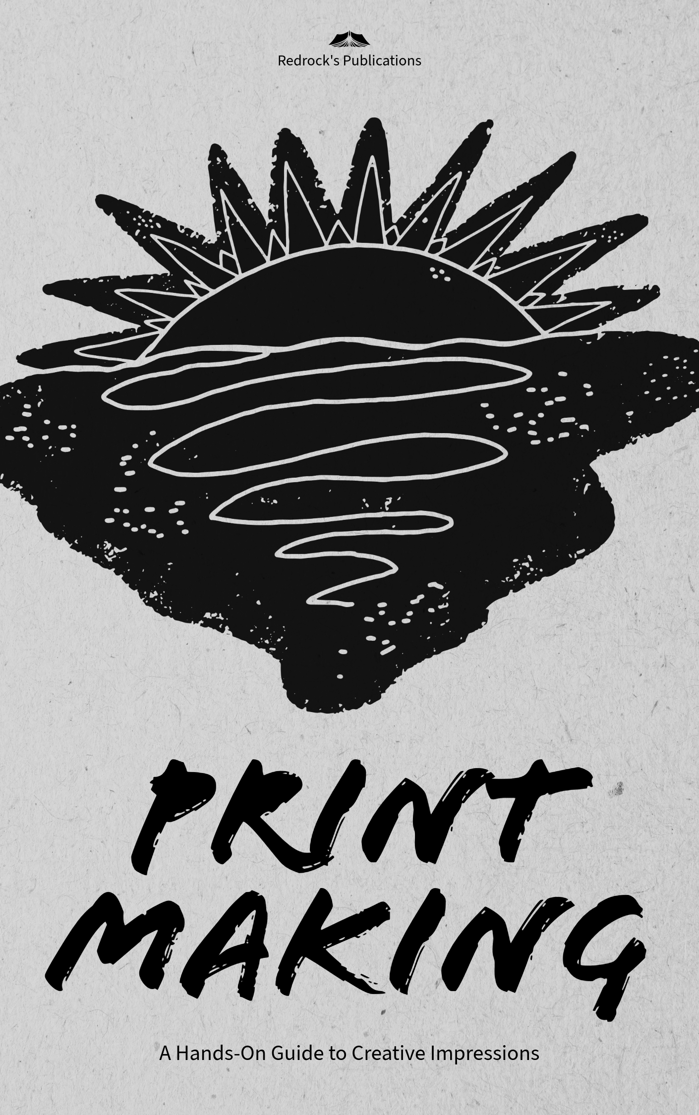 Black and Grey Visual Arts Printmaking Short Course Book Cover