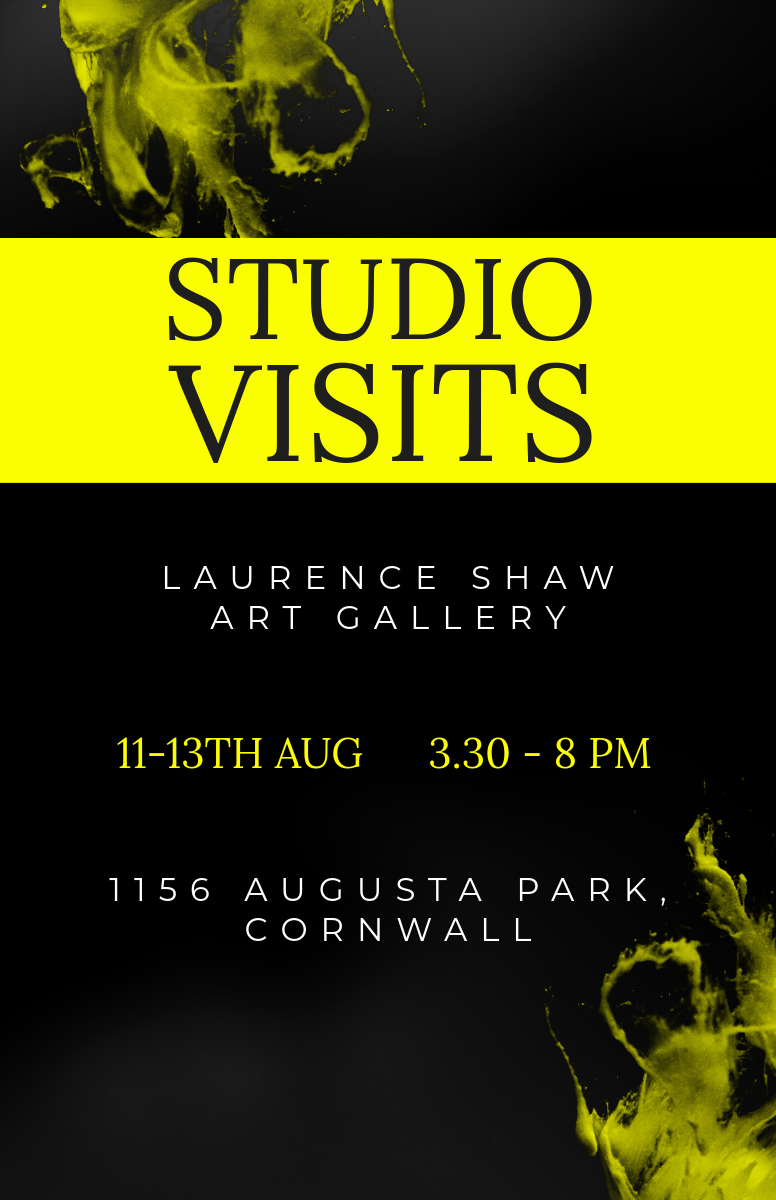 Yellow Black Studio Visits Poster